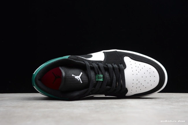 Rep Green 1 Jordan Low 553558-113 White Black Air Mystic 0726